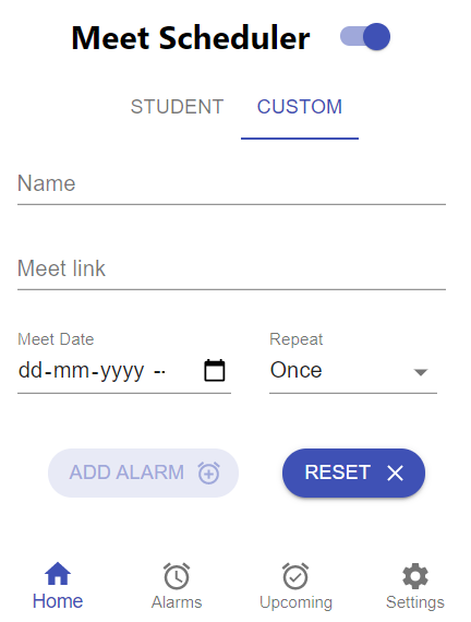 Custom Form